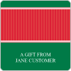 Holiday Stripes Square Gift Labels