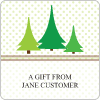 Trio of Trees Square Gift Labels