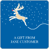 Reindeer Square Gift Labels