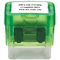 Lime Self-Inking 3-Line Stamp