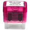 Pink Self-Inking 3-Line Stamp