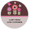 Almond Round Labels