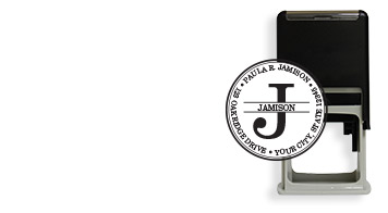 Personalized return address stamps