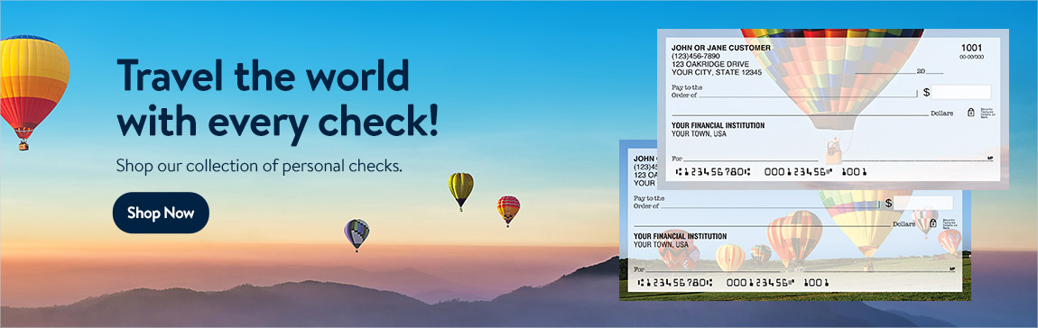 Shop our Collection of personal checks - Save Now