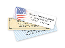 30 'Happy Dance' Personalized Return Address Labels - 1x2.625 Inch - Matte Finish