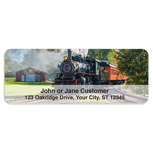 Steam Trains Address Labels