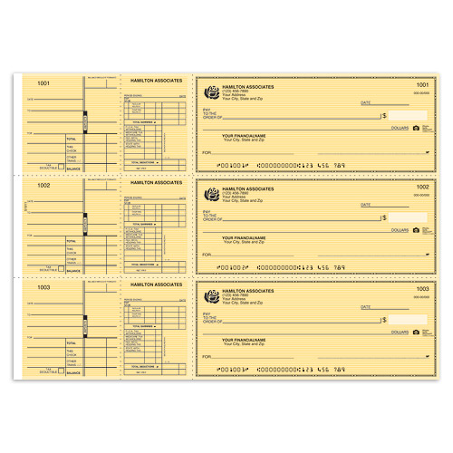General/Hourly Payroll Check - Yellow