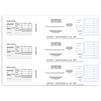 3 to a Page Business Deposit Slips (Deposit Tickets)