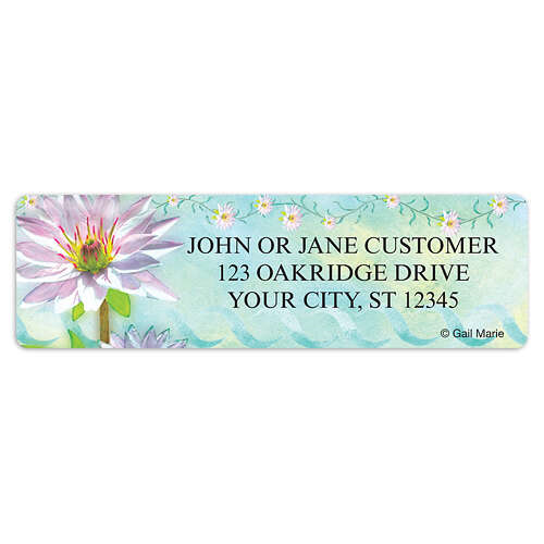 Gail Marie Colorful Blooms Address Labels