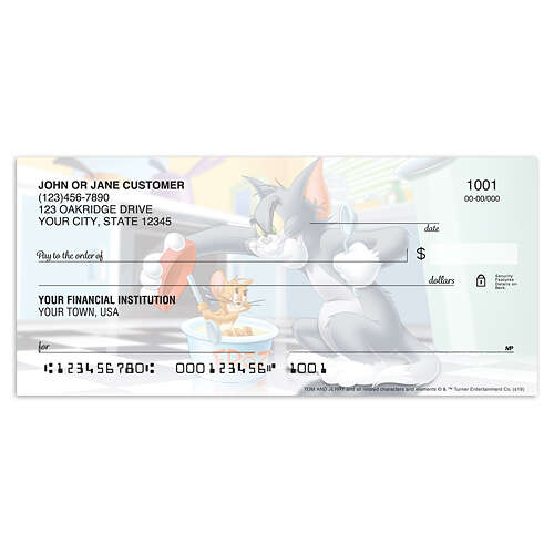 Tom and Jerry™ Leather Checkbook Cover