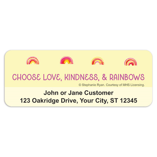 Butterflies & Rainbows Address Labels