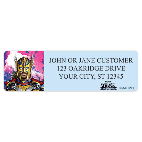 Thor Love and Thunder Address Labels