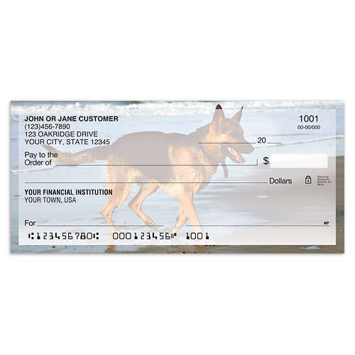Order German Shepherd Personal Checks from Walmart