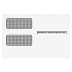 Self Seal Double Window Envelope for 1099 2-up