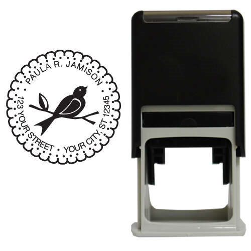 Wings Round Stamp